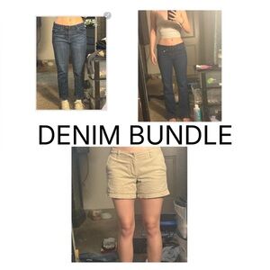 Denim bundle jeans and shorts